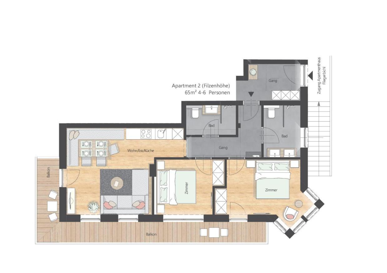 Apartments Fliegerbichl - Familie Voithofer Bramberg am Wildkogel Exteriör bild